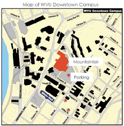 wv conference location workshops gis parking morgantown